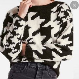 Express houndstooth sweater